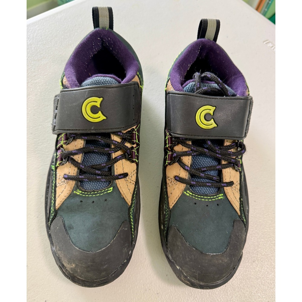Cannondale‎ FC 600 Womens Cycling Shoes Size 8.5 Black Teal Tan Mountain Bike